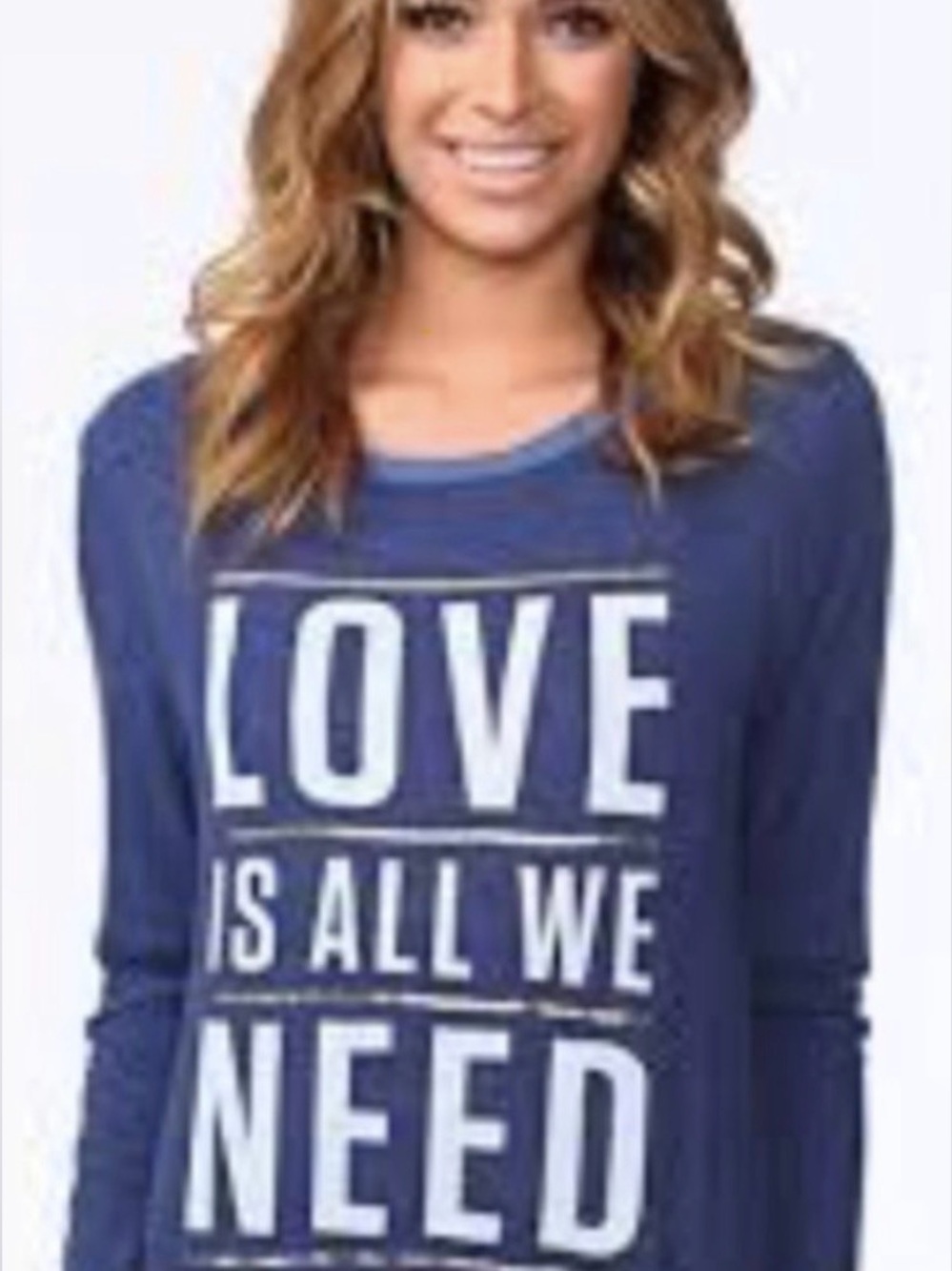 Spiritual Gangster Love Is All We Need Sweatshirt Lightweight Oversized SZ SM